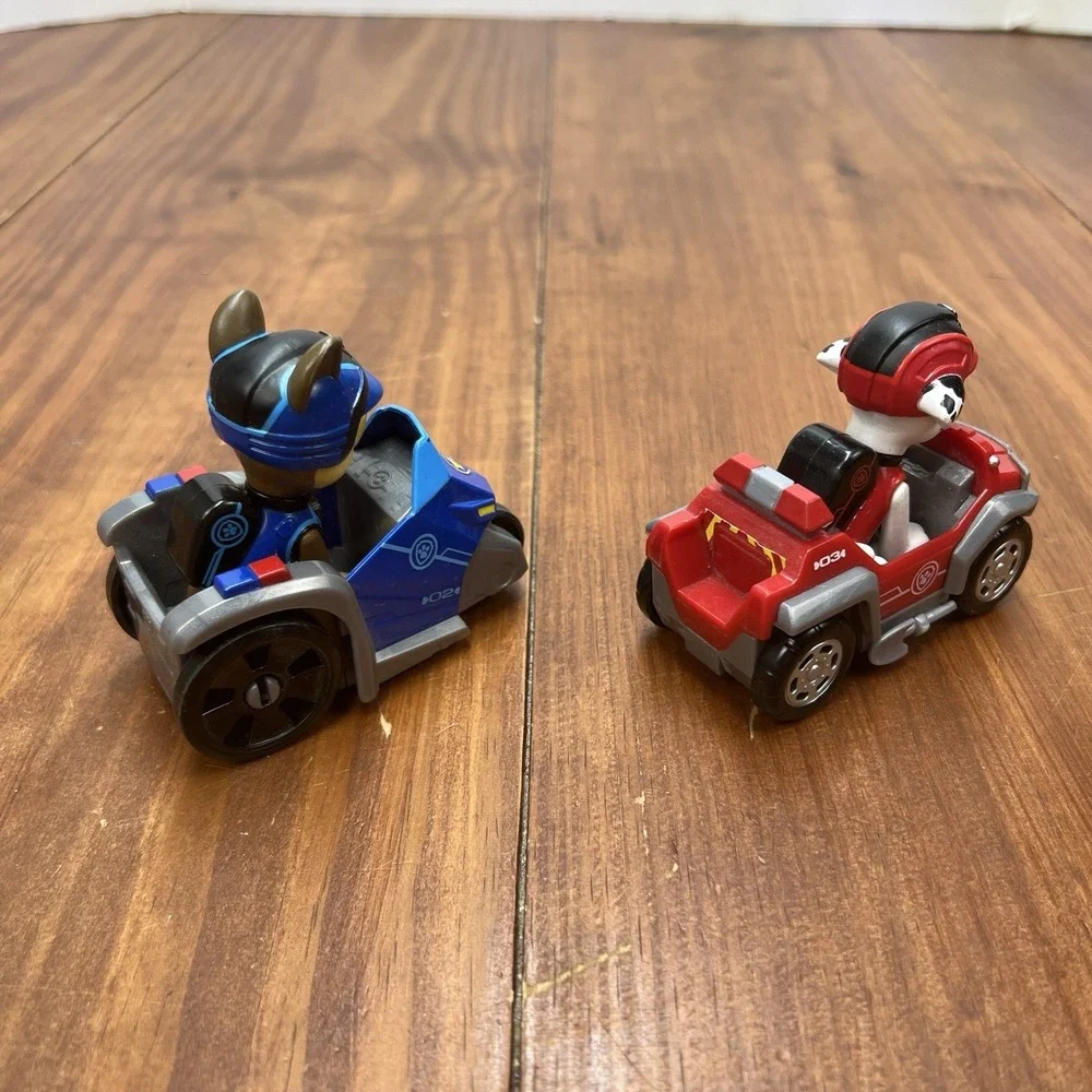 PAW Patrol Chase Motorcycle Marshall Fire ATV Figure Vehicle Toy Lot